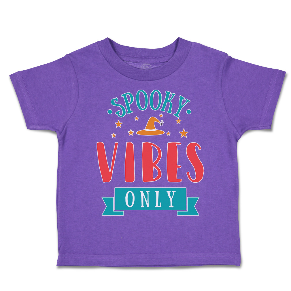 Halloween Toddler T-Shirt Spooky Vibes Only Cotton Casper Boy & Girl Clothes - Picture 15 of 21