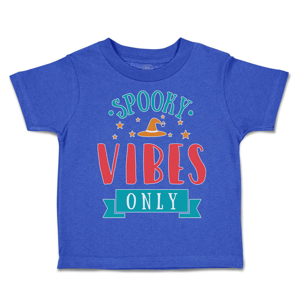 Halloween Toddler T-Shirt Spooky Vibes Only Cotton Casper Boy & Girl Clothes - Picture 13 of 21