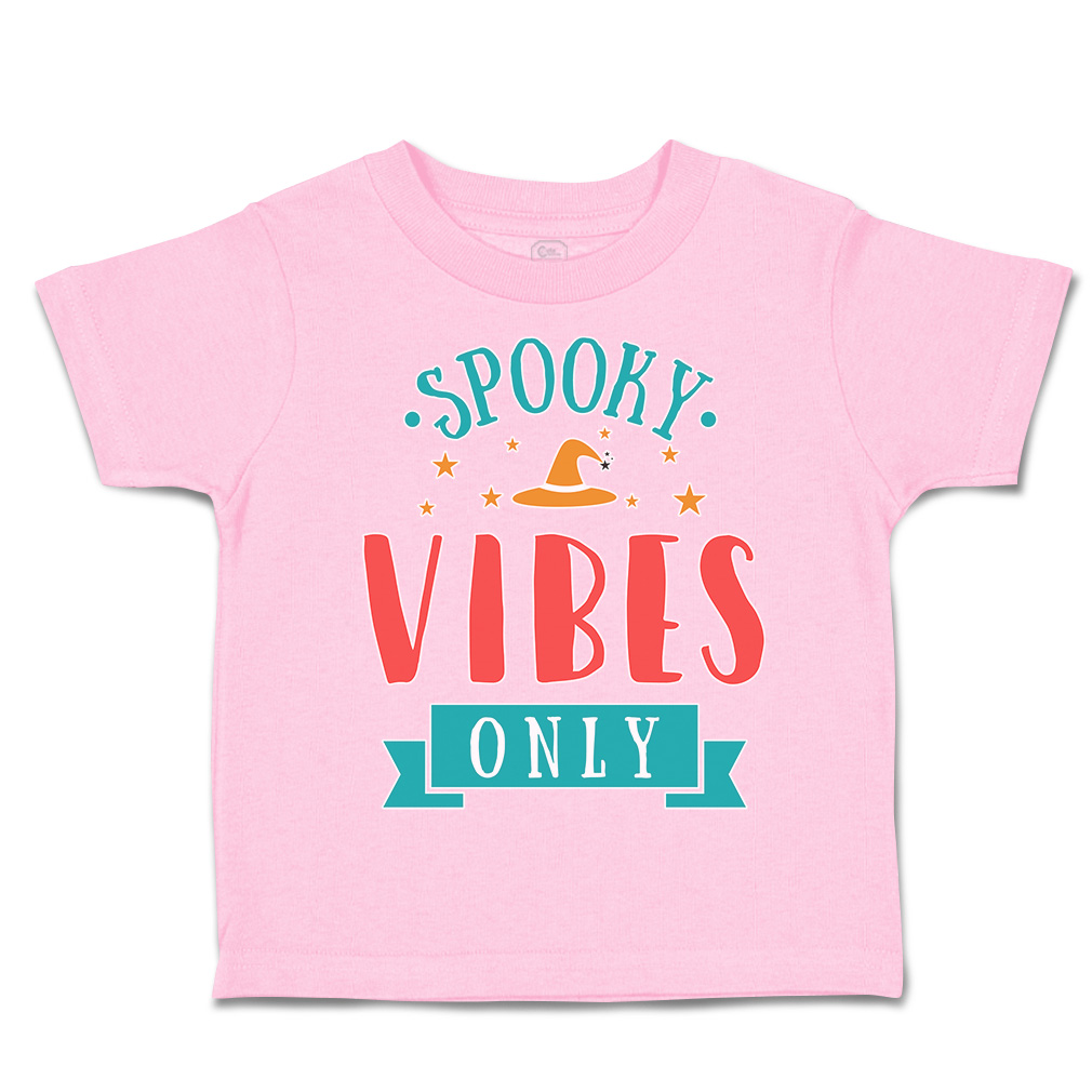 Halloween Toddler T-Shirt Spooky Vibes Only Cotton Casper Boy & Girl Clothes - Picture 18 of 21