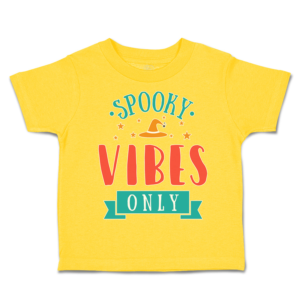 Halloween Toddler T-Shirt Spooky Vibes Only Cotton Casper Boy & Girl Clothes - Picture 14 of 21