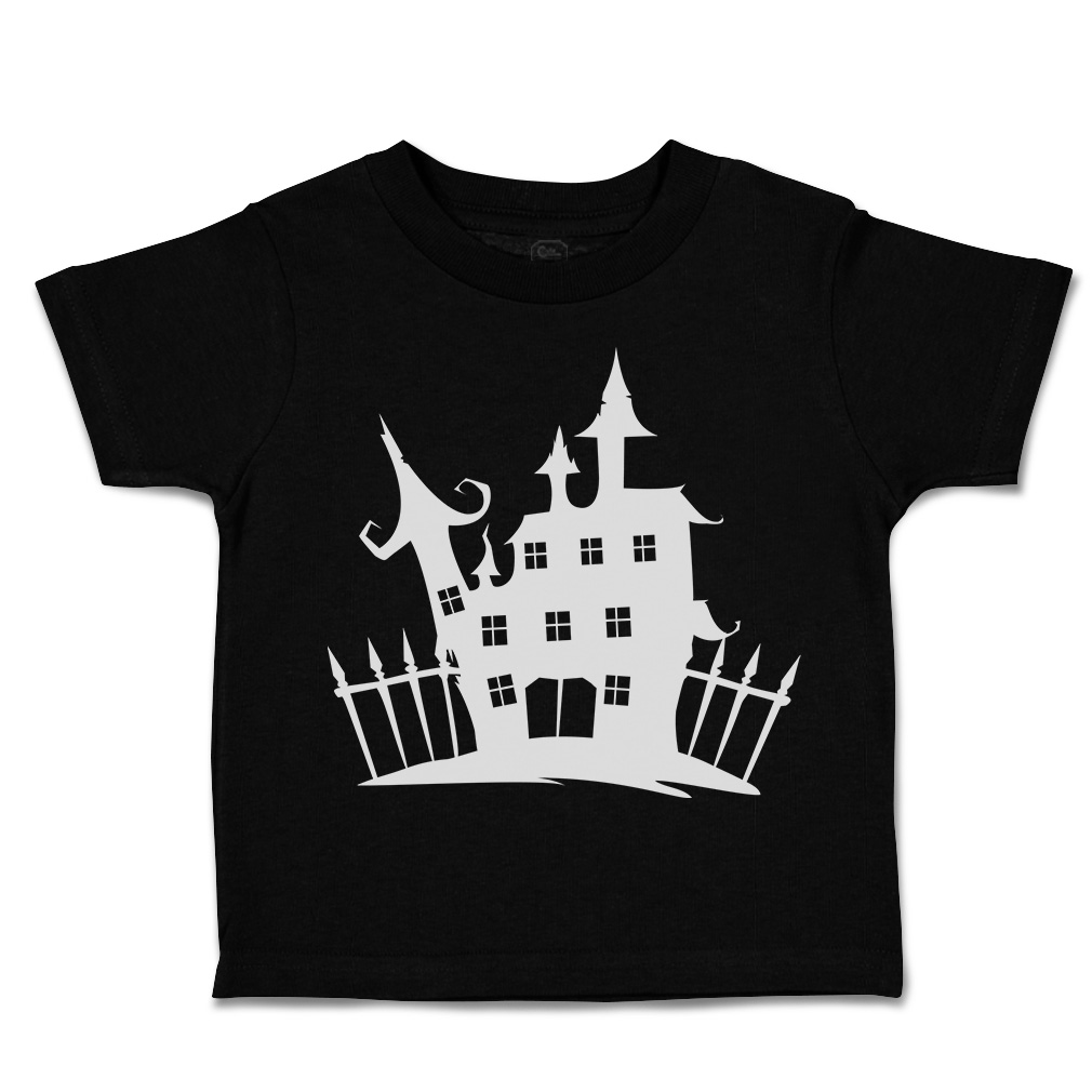 Halloween Toddler T-Shirt Haunted Castle Gore Boy & Girl Clothes Baby Funny Tee - Picture 8 of 21