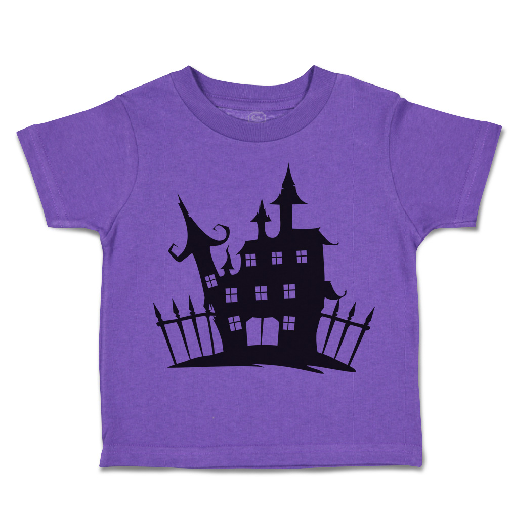 Halloween Toddler T-Shirt Haunted Castle Gore Boy & Girl Clothes Baby Funny Tee - Picture 15 of 21