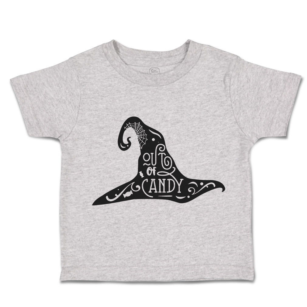 Halloween Toddler T-Shirt Out of Candy Halloween Hat Magic Boy & Girl Clothes - Picture 11 of 21