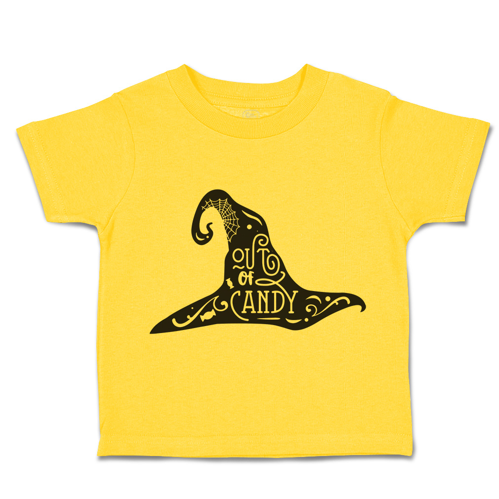 Halloween Toddler T-Shirt Out of Candy Halloween Hat Magic Boy & Girl Clothes - Picture 14 of 21