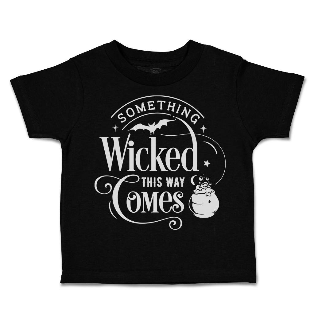 Halloween Toddler T-Shirt Something Wicked This Way It Comes Cotton Owl ...
