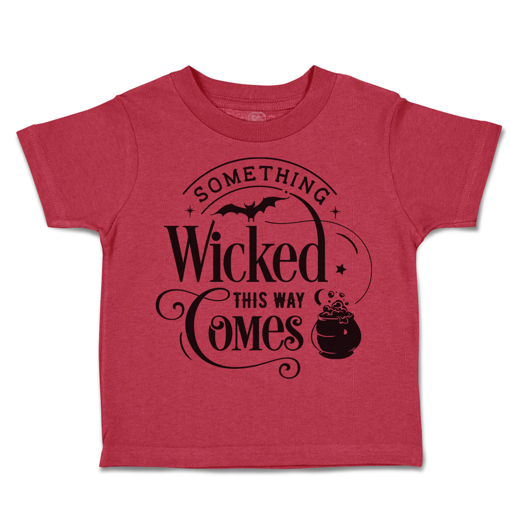 Halloween Toddler T-Shirt Something Wicked This Way It Comes Cotton Owl ...