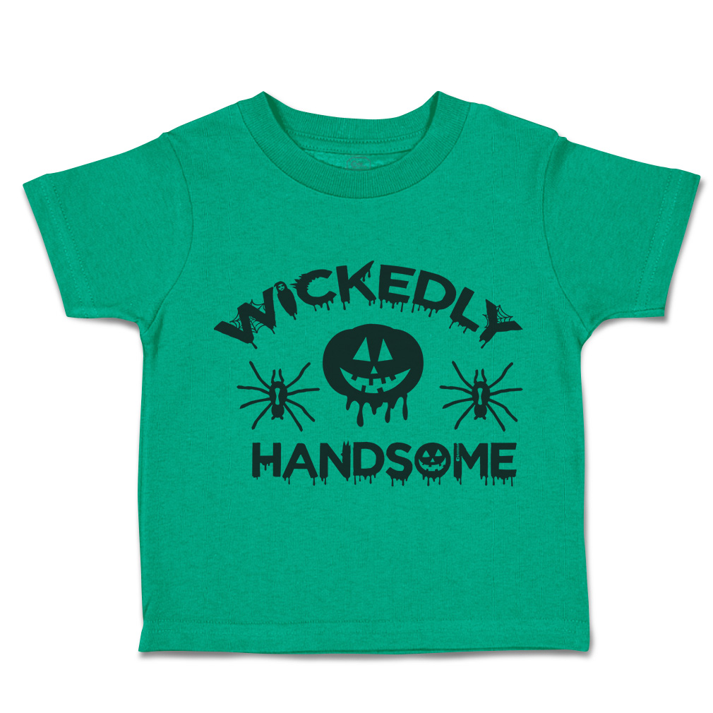 Halloween Toddler T-Shirt Wicked Handsome Bats Boy & Girl Clothes Baby Funny Tee - Picture 9 of 21