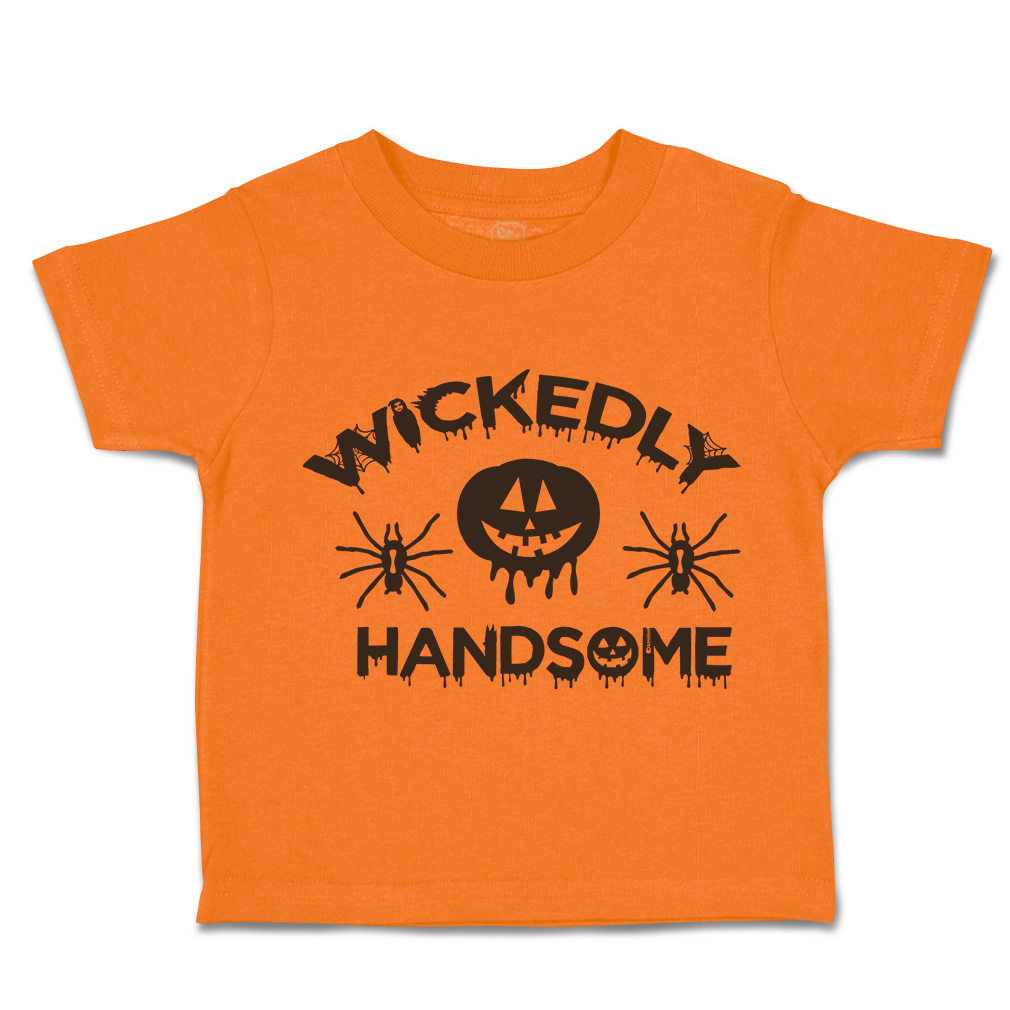 Halloween Toddler T-Shirt Wicked Handsome Bats Boy & Girl Clothes Baby Funny Tee - Picture 19 of 21