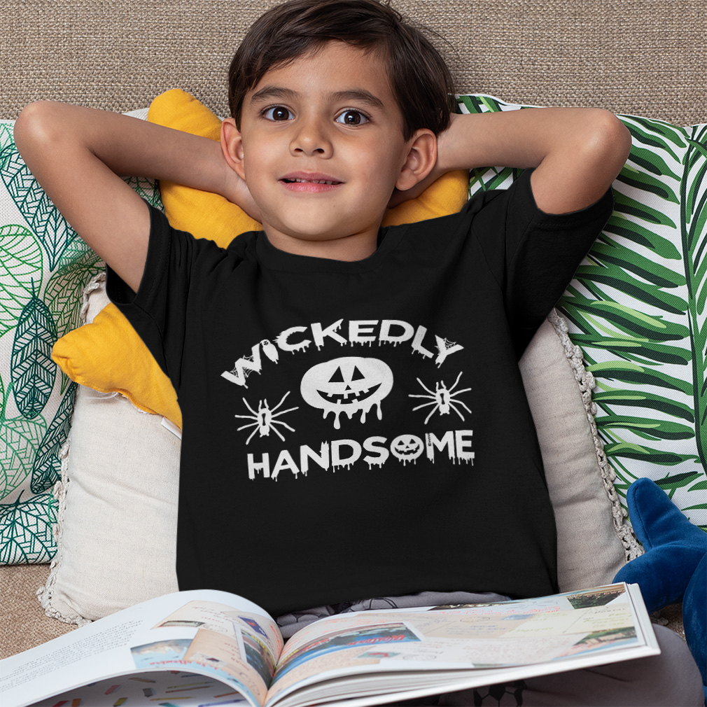 Halloween Toddler T-Shirt Wicked Handsome Bats Boy & Girl Clothes Baby Funny Tee - Picture 4 of 21