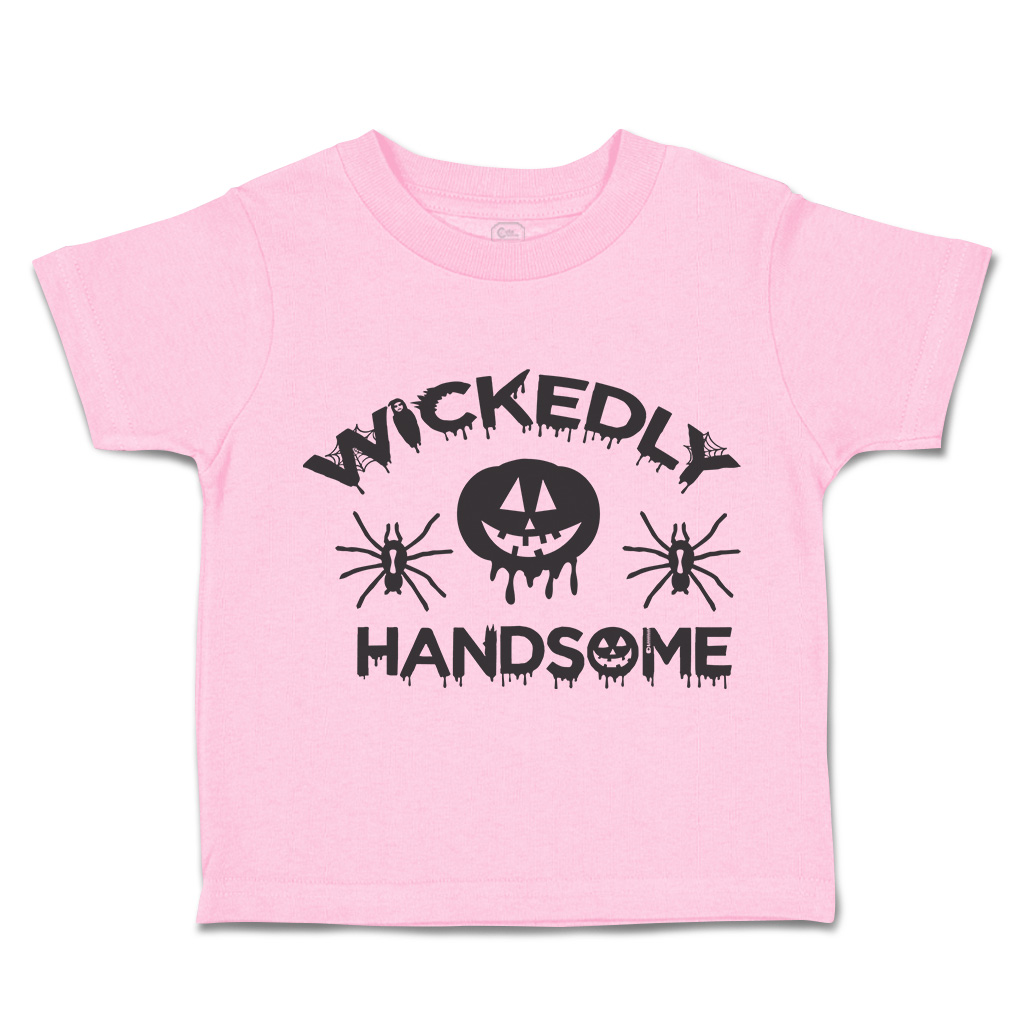 Halloween Toddler T-Shirt Wicked Handsome Bats Boy & Girl Clothes Baby Funny Tee - Picture 18 of 21