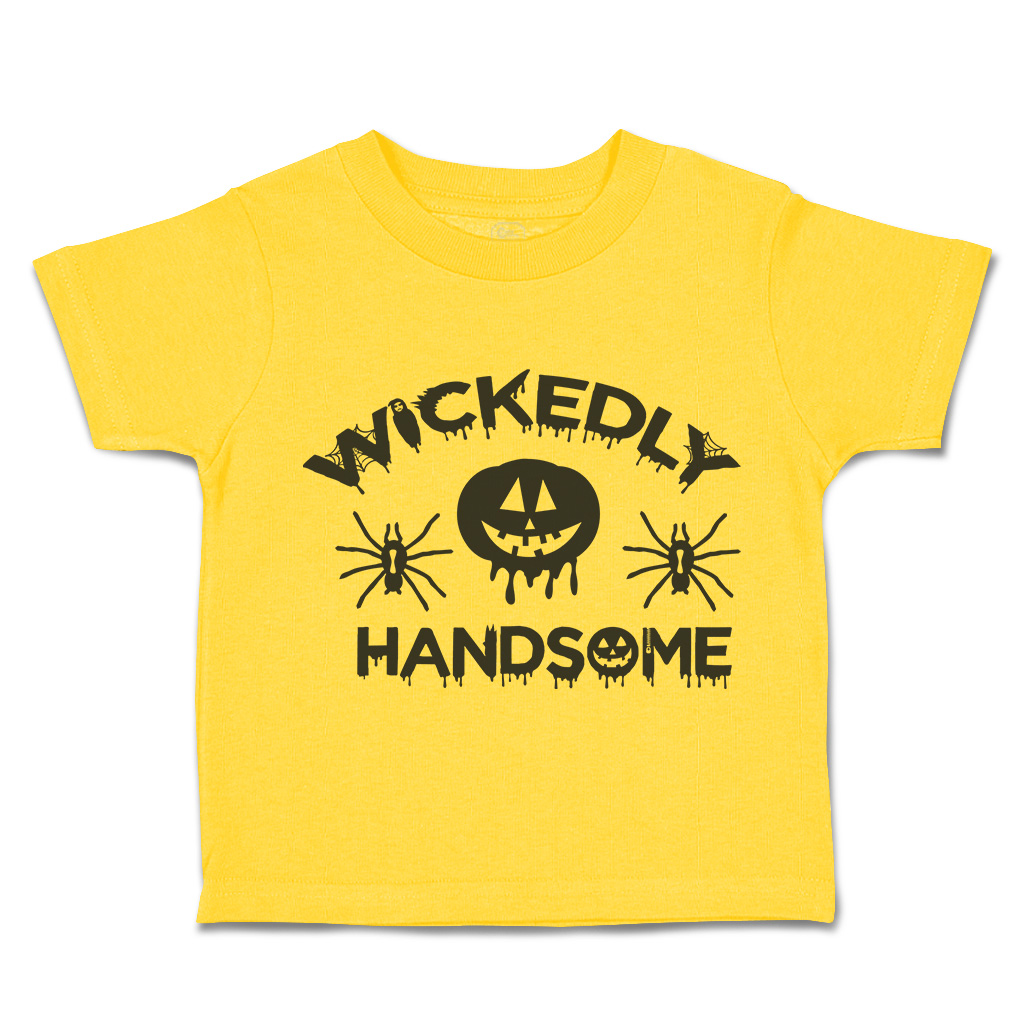 Halloween Toddler T-Shirt Wicked Handsome Bats Boy & Girl Clothes Baby Funny Tee - Picture 14 of 21