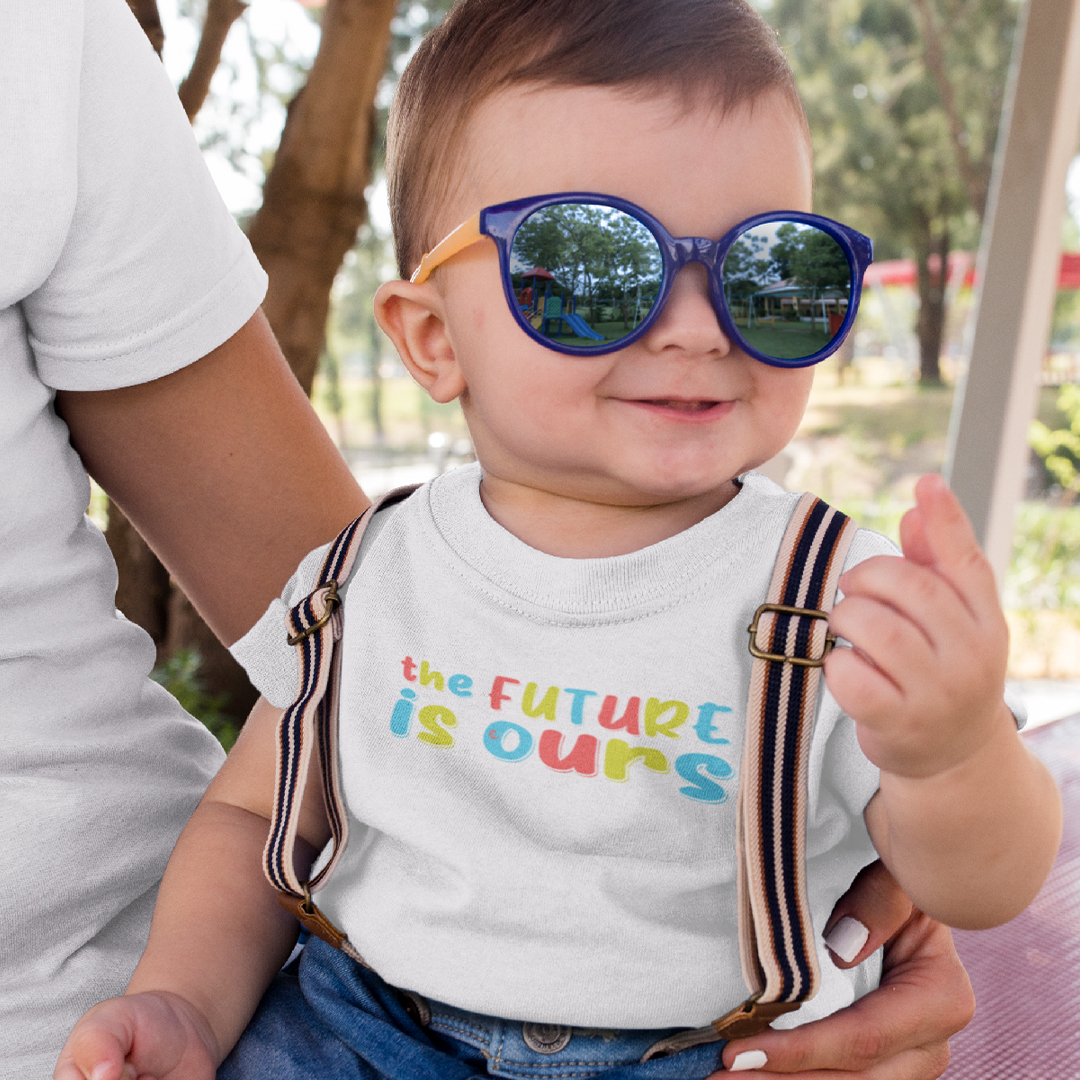 Toddler T-Shirt The Future Is Ours Cotton Boy & Girl Clothes Funny Tee - Picture 2 of 14