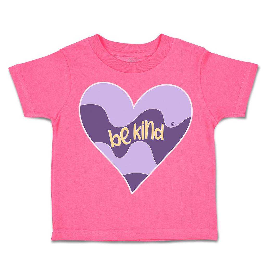 Toddler T-Shirt Be Kind Heart Cotton Boy & Girl Clothes Funny Tee - Picture 7 of 14