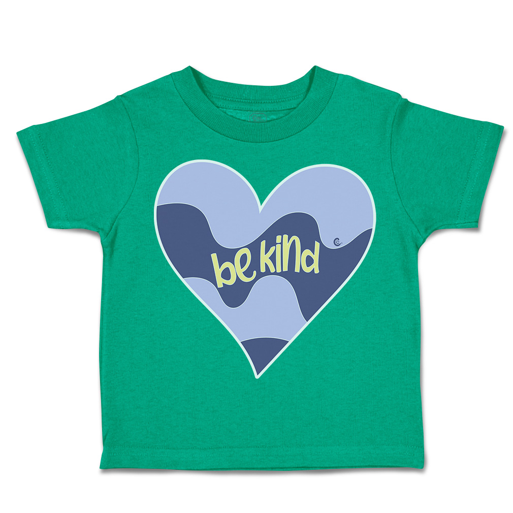 Toddler T-Shirt Be Kind Heart Cotton Boy & Girl Clothes Funny Tee - Picture 8 of 14