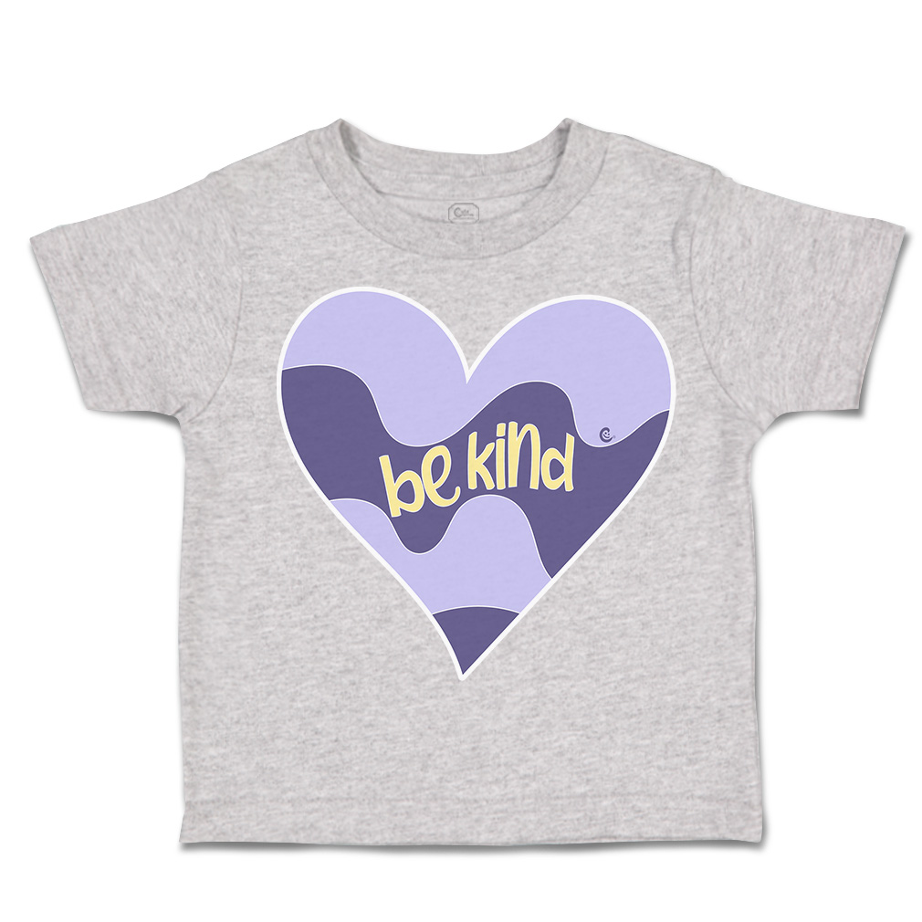 Toddler T-Shirt Be Kind Heart Cotton Boy & Girl Clothes Funny Tee - Picture 10 of 14