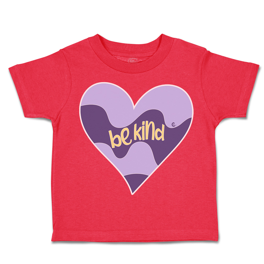 Toddler T-Shirt Be Kind Heart Cotton Boy & Girl Clothes Funny Tee - Picture 11 of 14