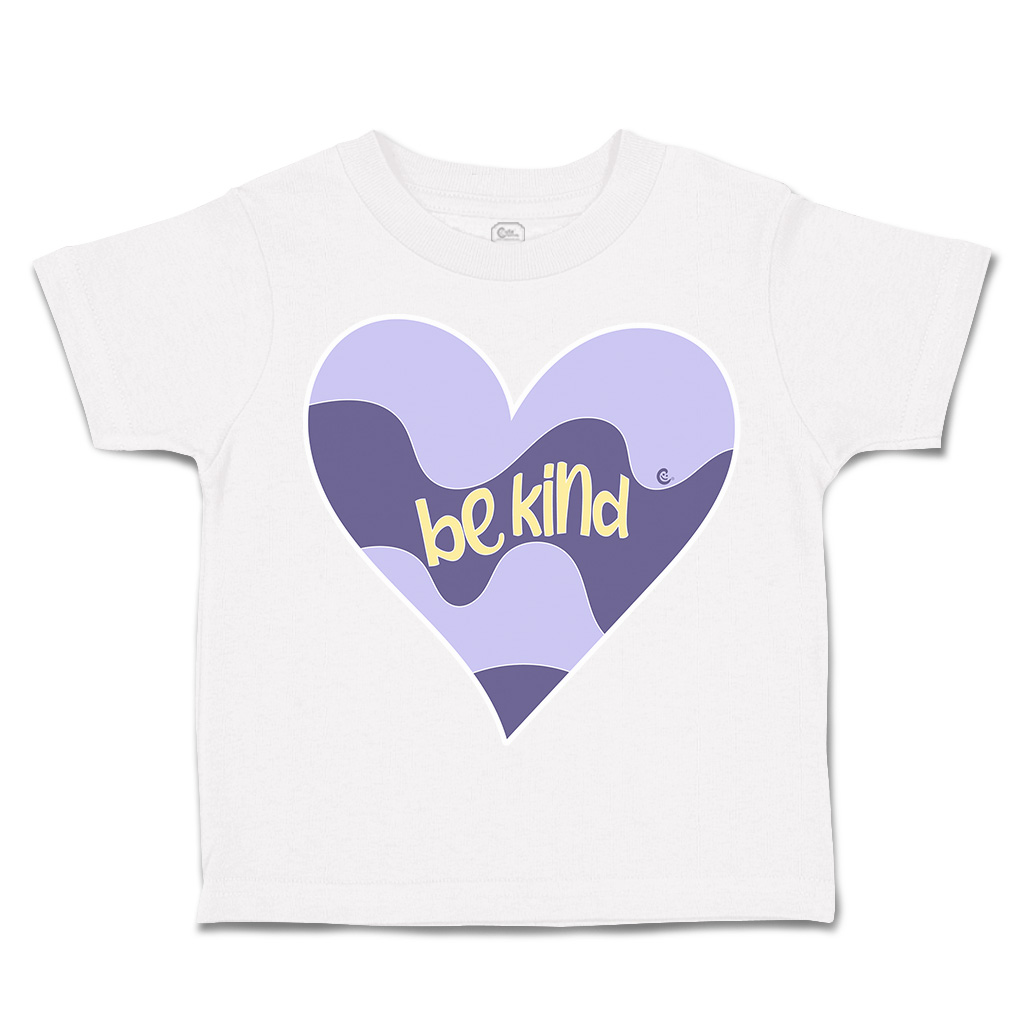 Toddler T-Shirt Be Kind Heart Cotton Boy & Girl Clothes Funny Tee - Picture 13 of 14