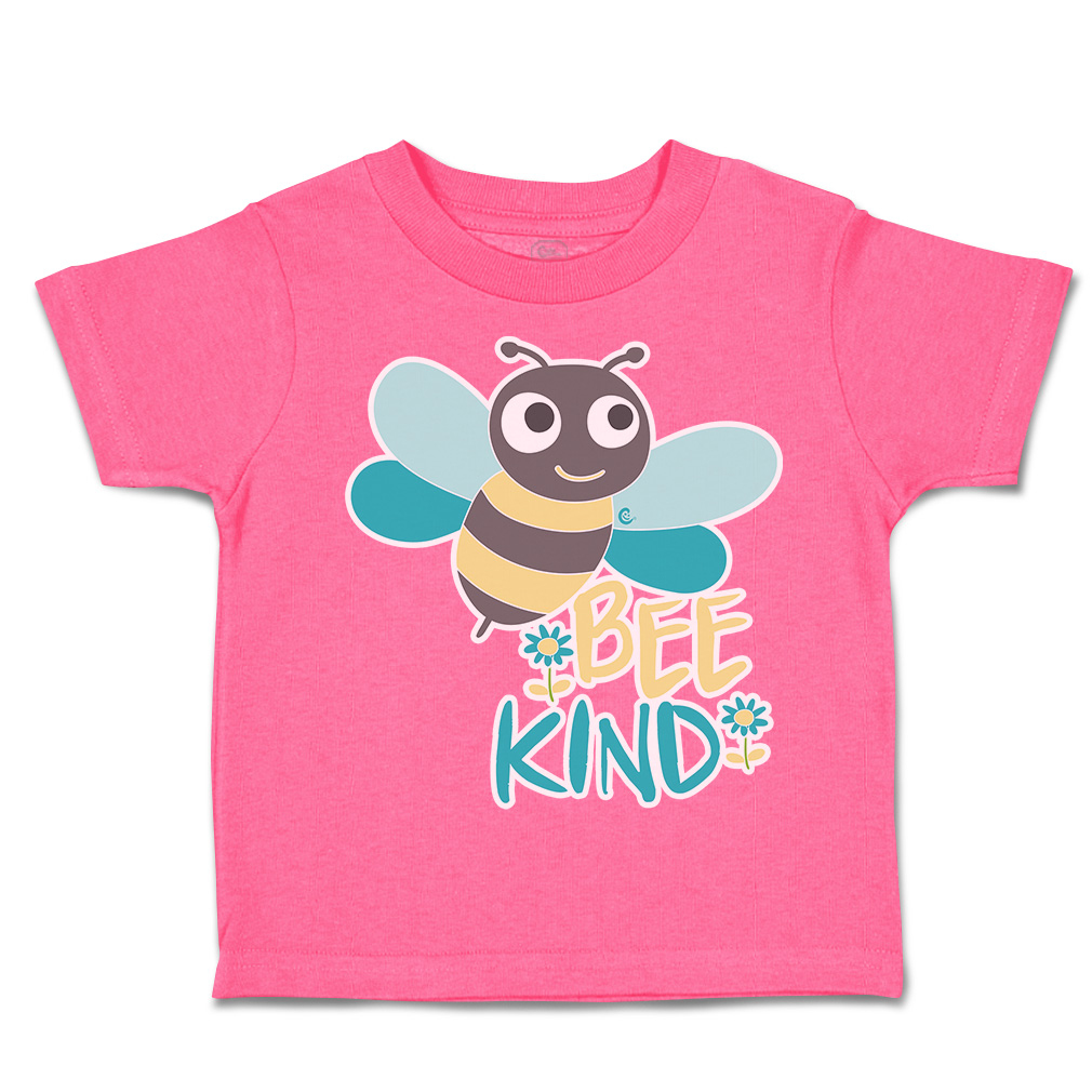 Toddler T-Shirt Be Kind Honey Bee Flowers Cotton Boy & Girl Clothes Funny Tee - Picture 7 of 14