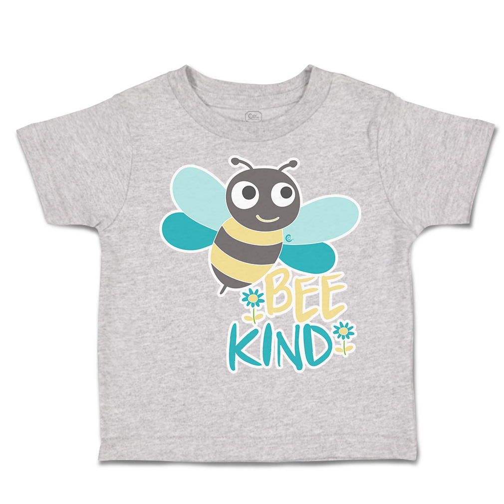 Toddler T-Shirt Be Kind Honey Bee Flowers Cotton Boy & Girl Clothes Funny Tee - Picture 10 of 14