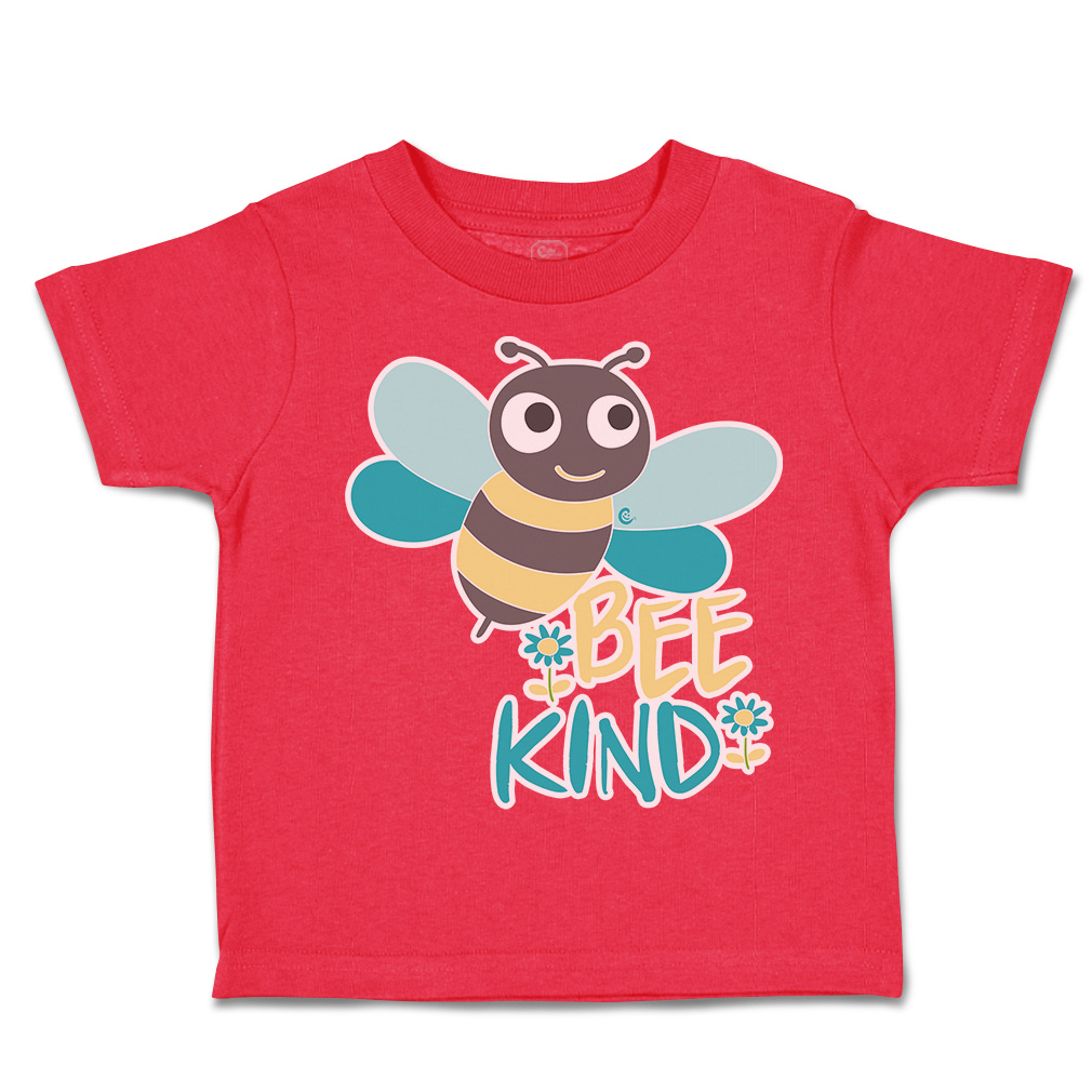 Toddler T-Shirt Be Kind Honey Bee Flowers Cotton Boy & Girl Clothes Funny Tee - Picture 11 of 14