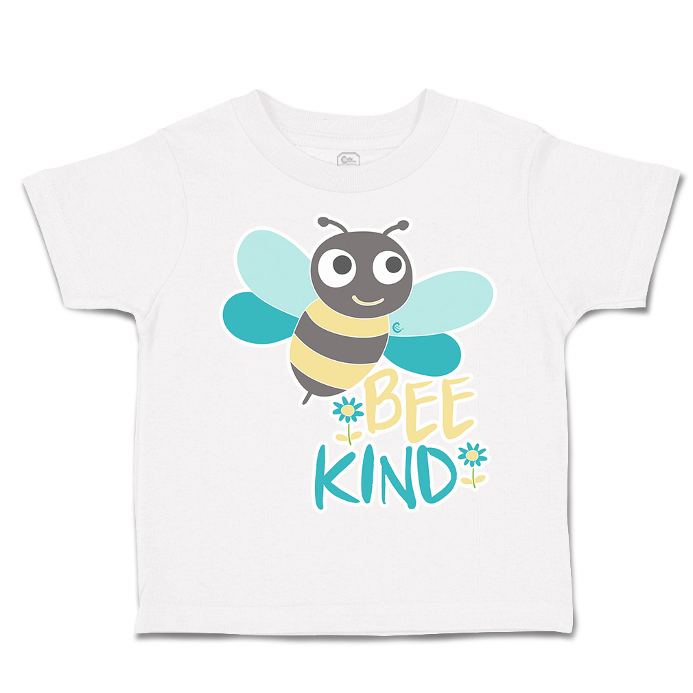 Toddler T-Shirt Be Kind Honey Bee Flowers Cotton Boy & Girl Clothes Funny Tee - Picture 13 of 14