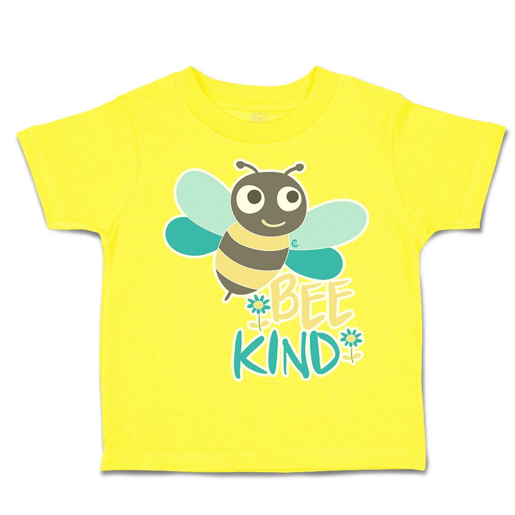 Toddler T-Shirt Be Kind Honey Bee Flowers Cotton Boy & Girl Clothes Funny Tee - Picture 14 of 14