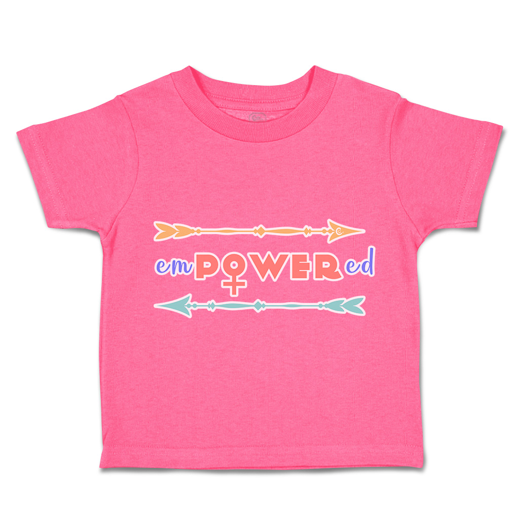 Toddler T-Shirt Empowered Arrow Positive Cotton Boy & Girl Clothes Funny Tee - Picture 7 of 14