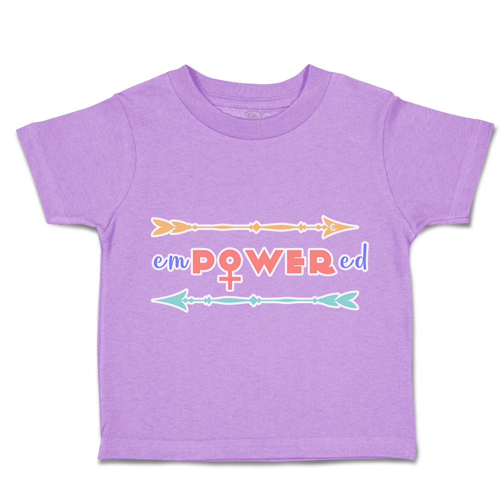 Toddler T-Shirt Empowered Arrow Positive Cotton Boy & Girl Clothes Funny Tee - Picture 5 of 14