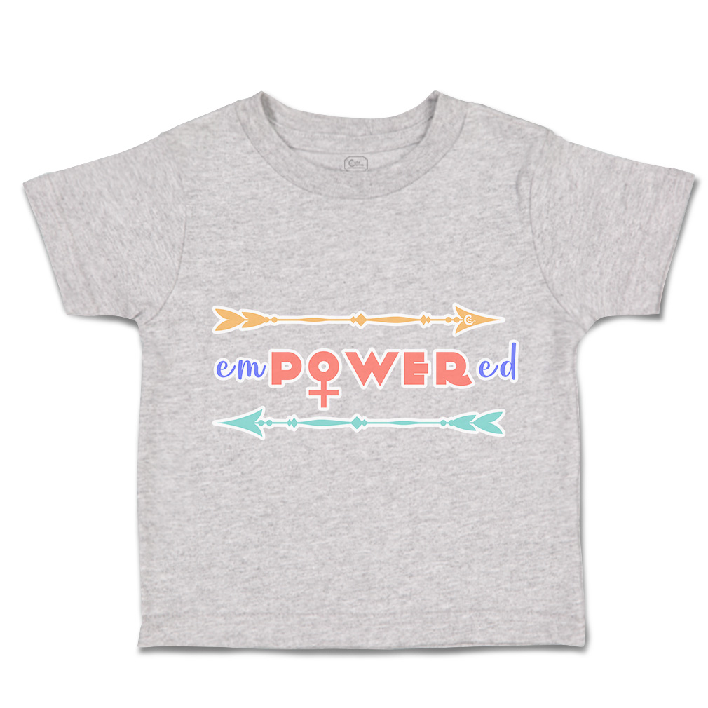 Toddler T-Shirt Empowered Arrow Positive Cotton Boy & Girl Clothes Funny Tee - Picture 10 of 14