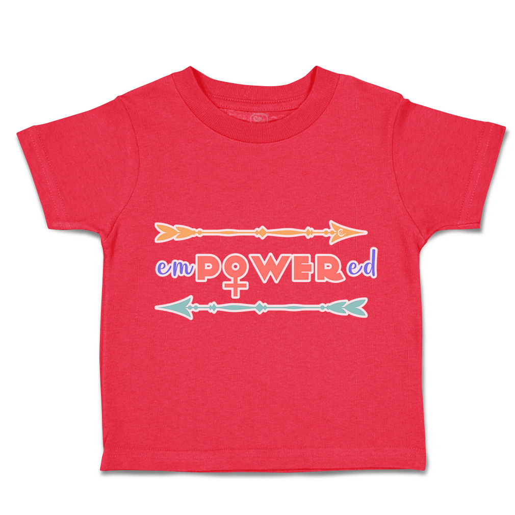 Toddler T-Shirt Empowered Arrow Positive Cotton Boy & Girl Clothes Funny Tee - Picture 11 of 14