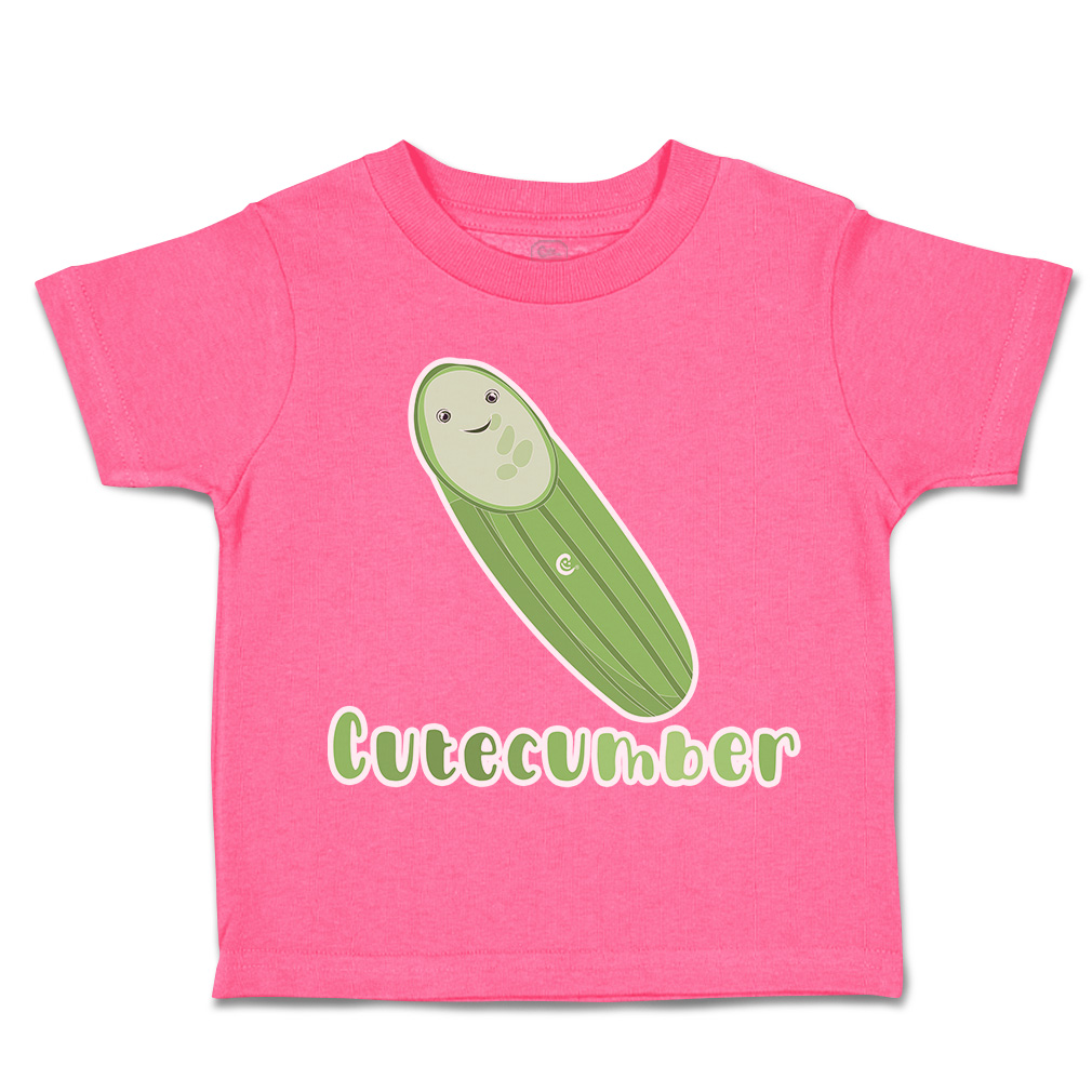 Toddler T-Shirt Cute Cucumber Cotton Boy & Girl Clothes Funny Tee - Picture 7 of 14