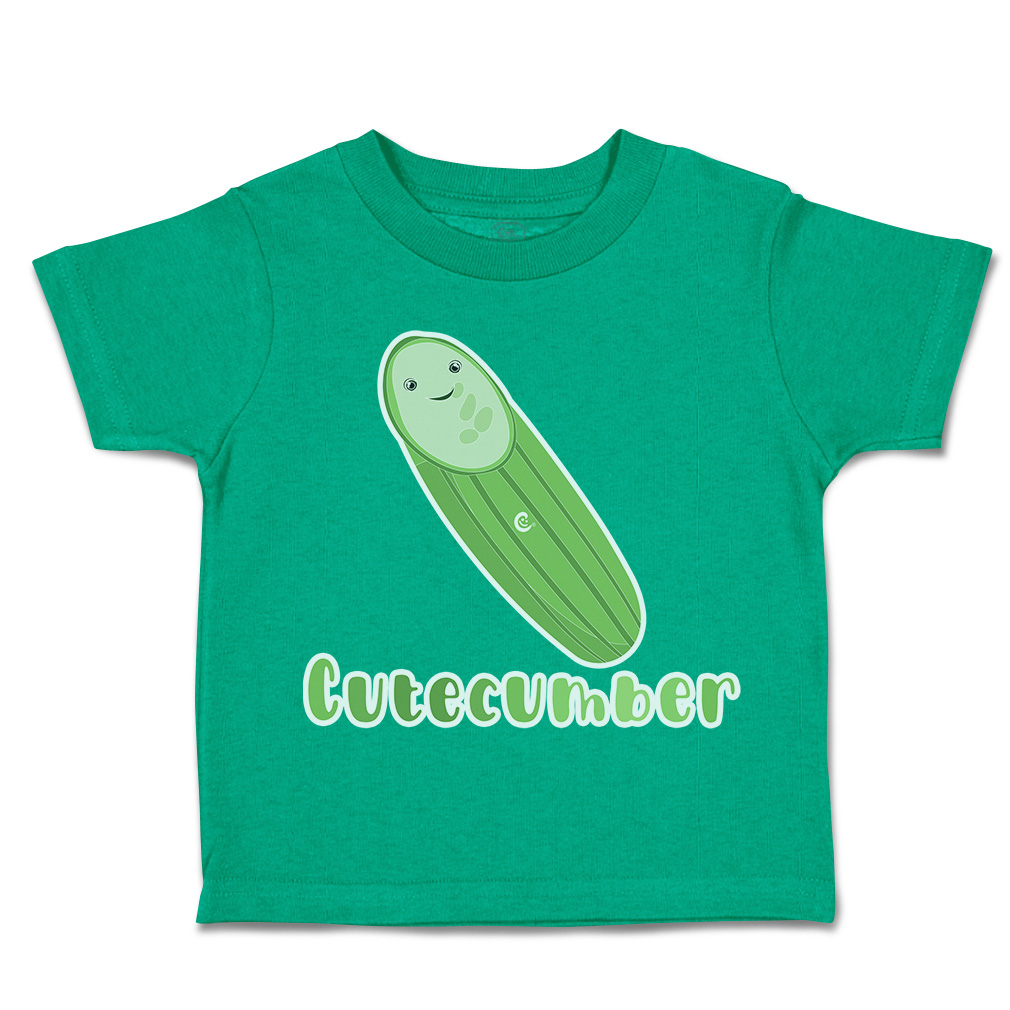 Toddler T-Shirt Cute Cucumber Cotton Boy & Girl Clothes Funny Tee - Picture 8 of 14