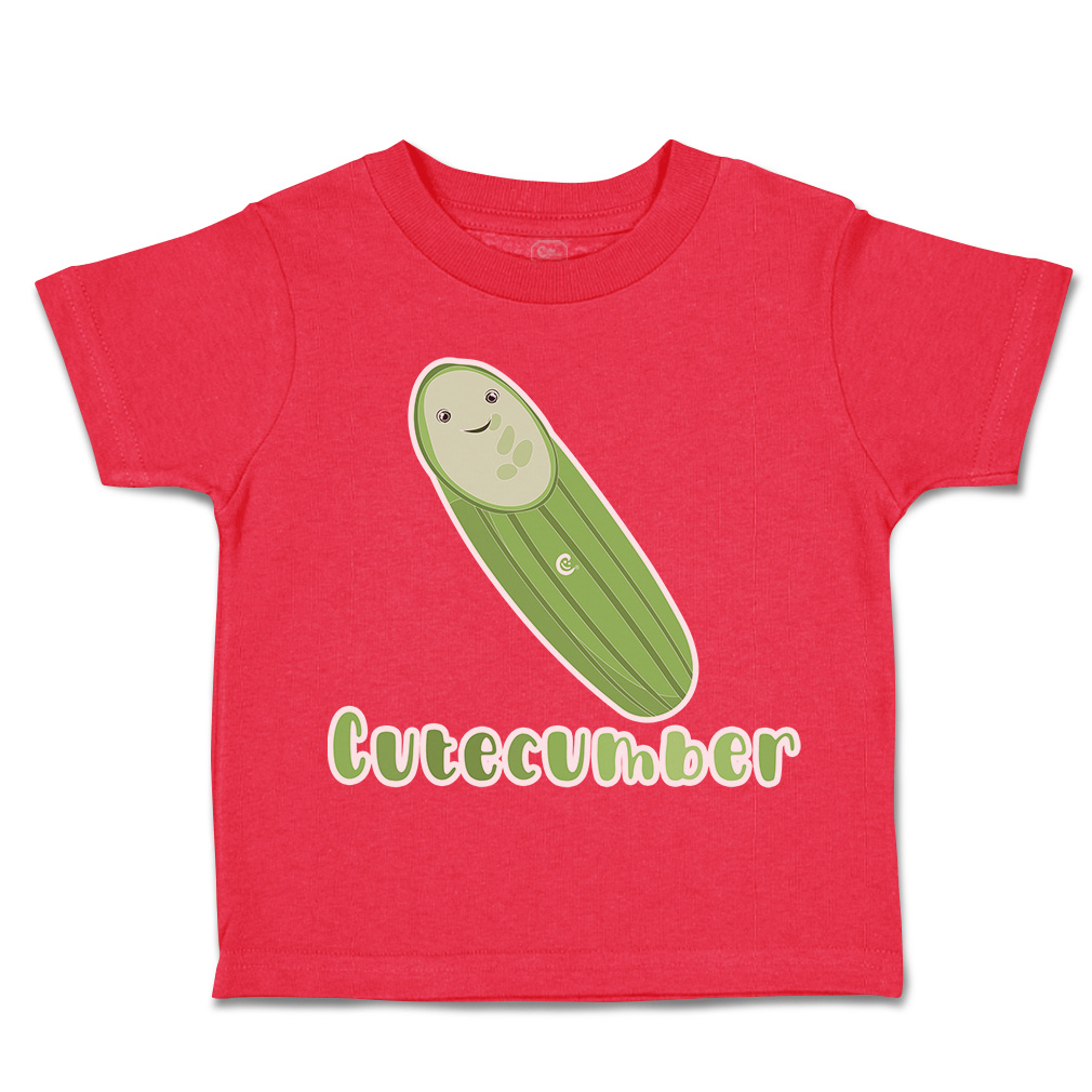 Toddler T-Shirt Cute Cucumber Cotton Boy & Girl Clothes Funny Tee - Picture 11 of 14