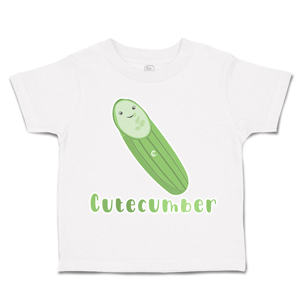 Toddler T-Shirt Cute Cucumber Cotton Boy & Girl Clothes Funny Tee - Picture 13 of 14