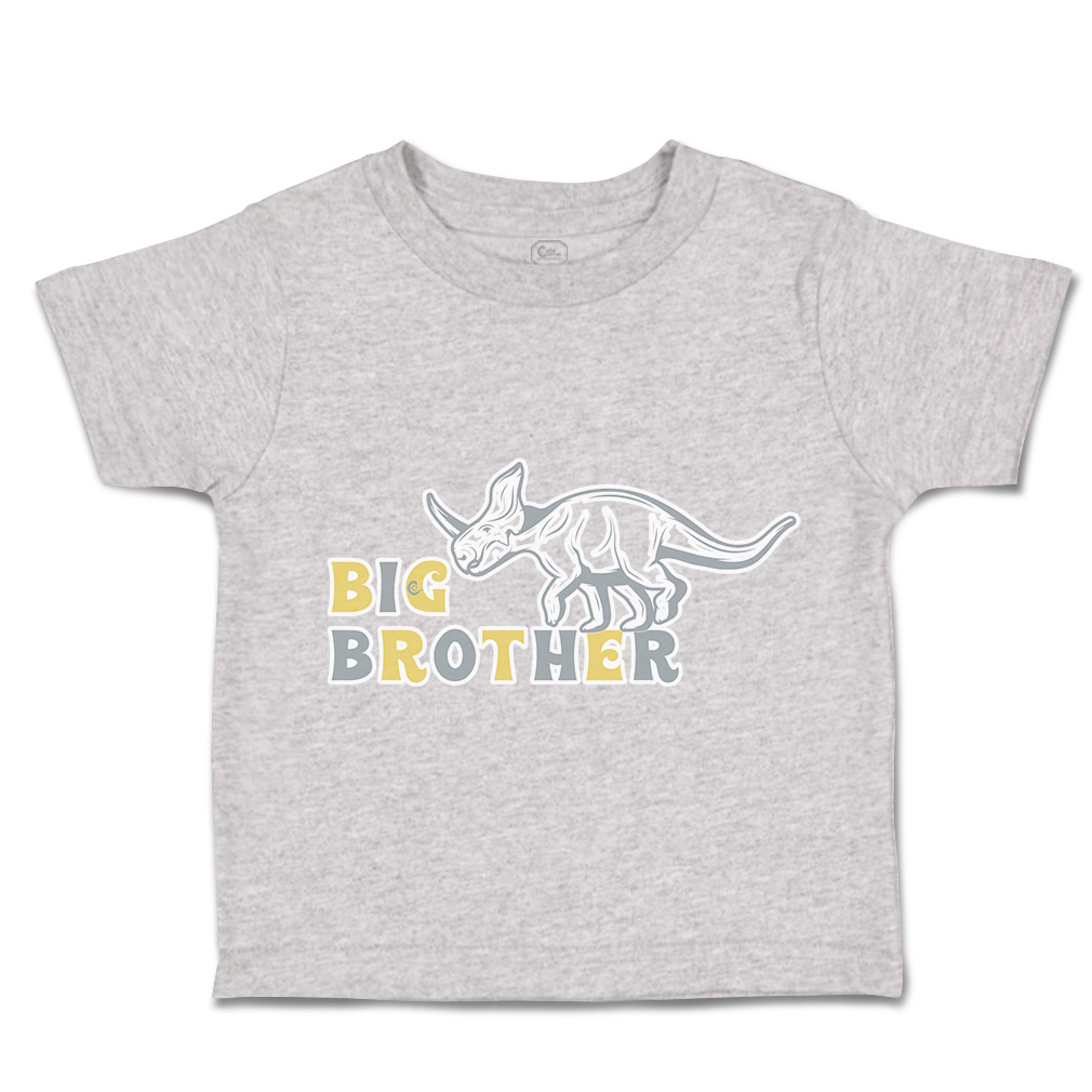 Toddler T-Shirt Big Brother Dinosaur Cotton Boy & Girl Clothes Funny Tee - Picture 10 of 14