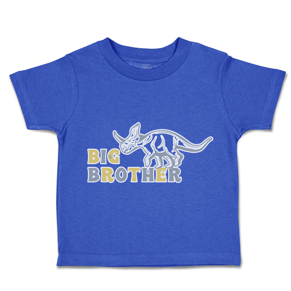 Toddler T-Shirt Big Brother Dinosaur Cotton Boy & Girl Clothes Funny Tee - Picture 12 of 14