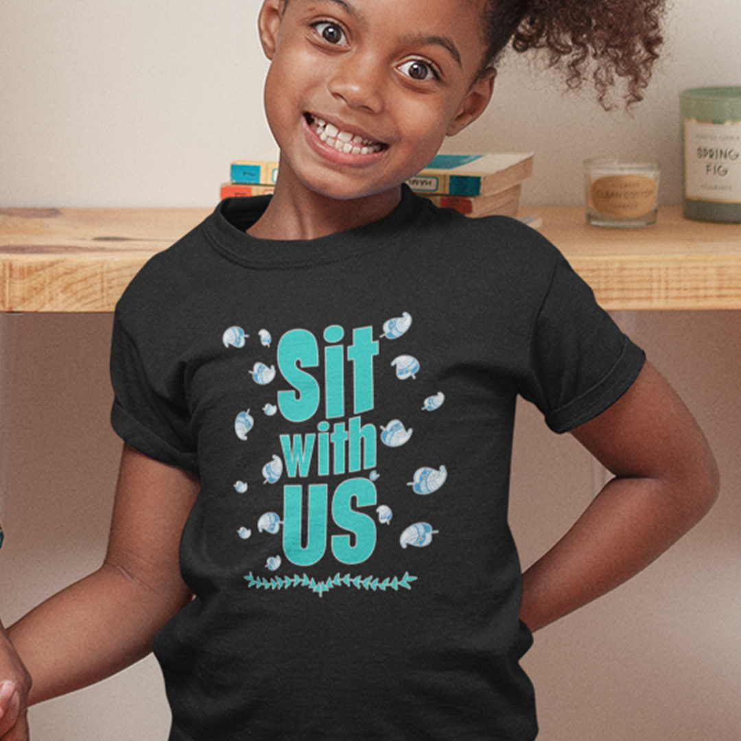 Toddler T-Shirt Sit with Us Leaves Cotton Boy & Girl Clothes Funny Tee - Picture 2 of 14