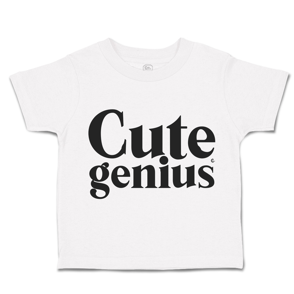 Toddler T-Shirt Cute Genius Cotton Boy & Girl Clothes Funny Tee - Picture 13 of 14