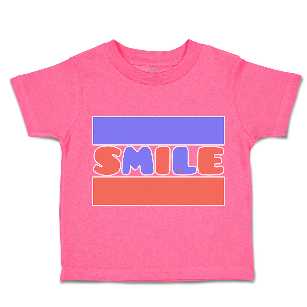 Toddler T-Shirt Smile B Cotton Boy & Girl Clothes Funny Tee - Picture 7 of 14
