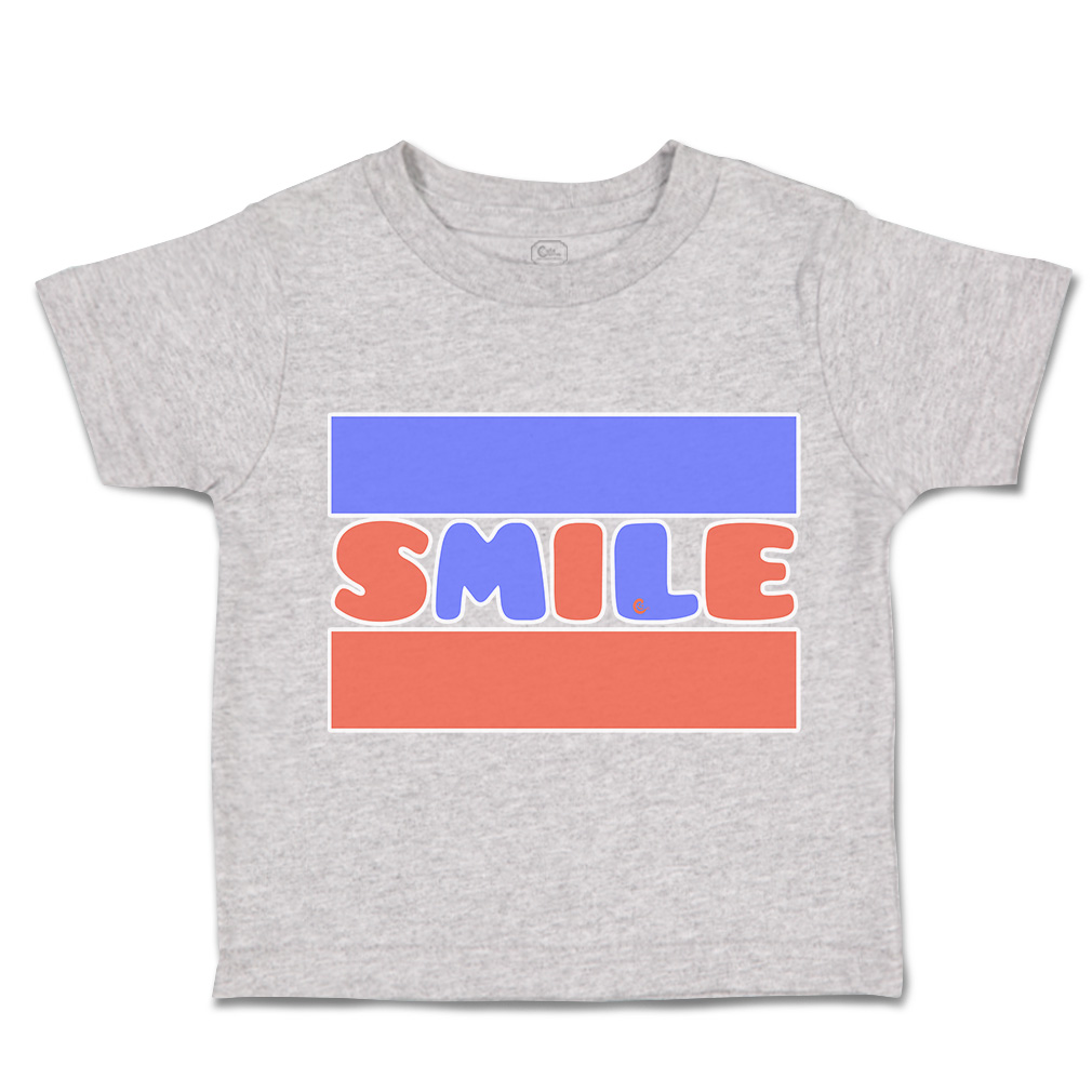 Toddler T-Shirt Smile B Cotton Boy & Girl Clothes Funny Tee - Picture 10 of 14