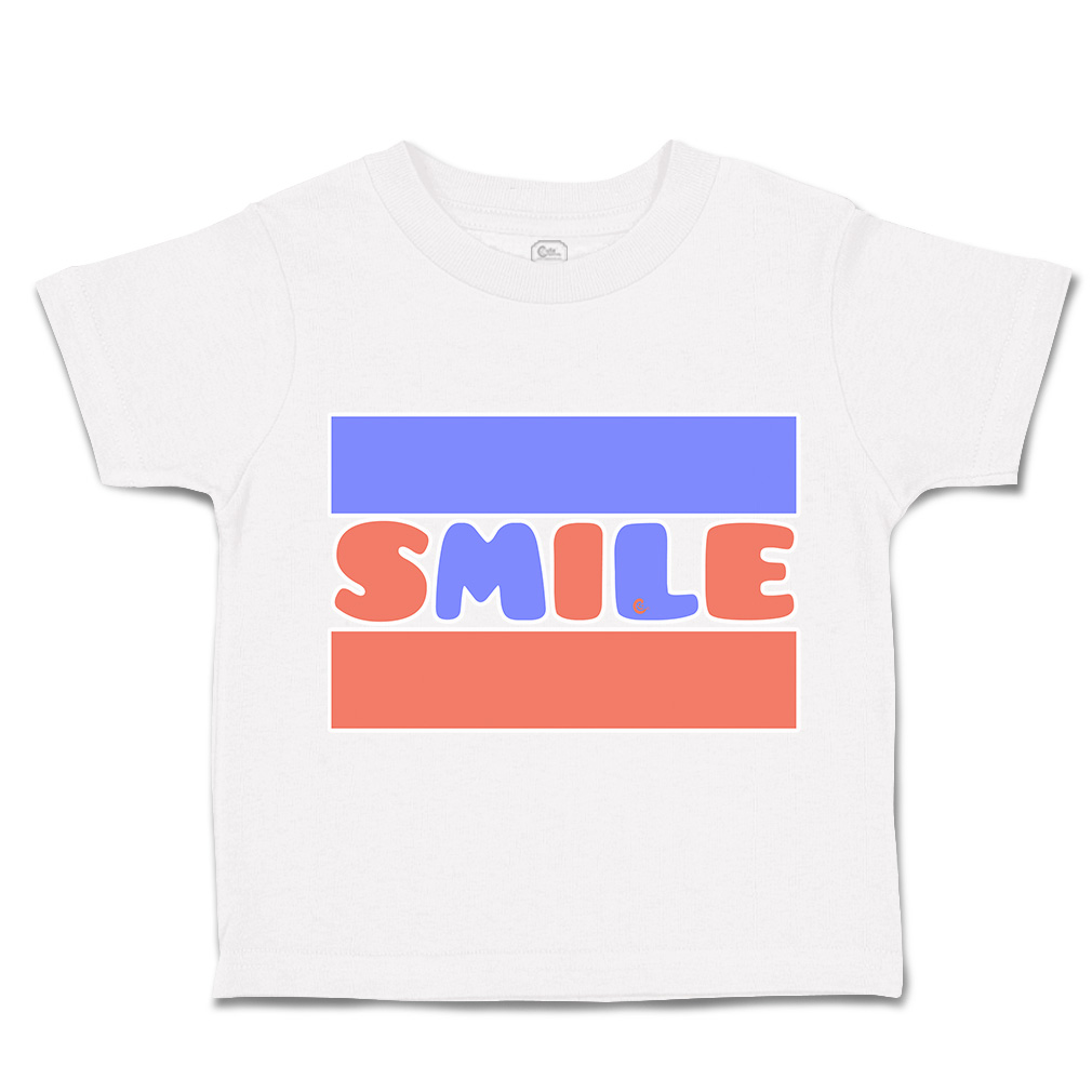 Toddler T-Shirt Smile B Cotton Boy & Girl Clothes Funny Tee - Picture 13 of 14