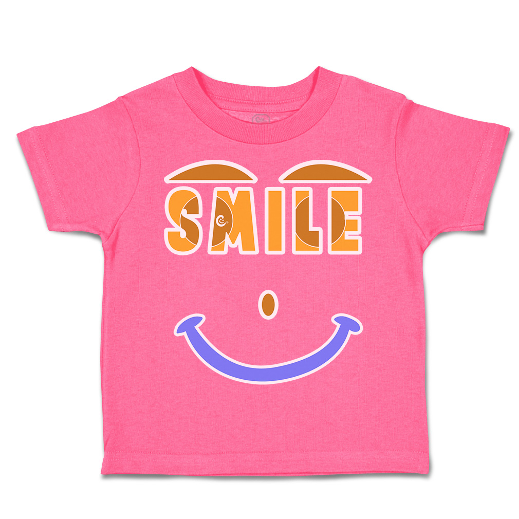 Toddler T-Shirt Smile C Cotton Boy & Girl Clothes Funny Tee - Picture 7 of 14