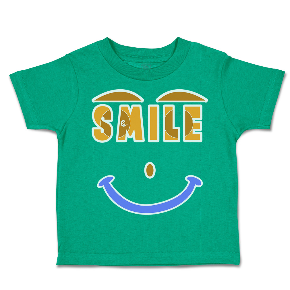 Toddler T-Shirt Smile C Cotton Boy & Girl Clothes Funny Tee - Picture 8 of 14