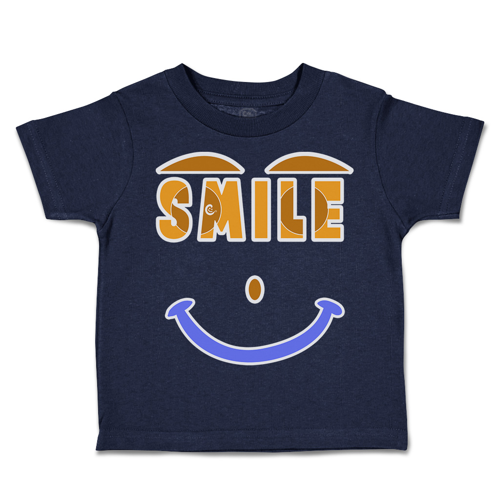 Toddler T-Shirt Smile C Cotton Boy & Girl Clothes Funny Tee - Picture 9 of 14