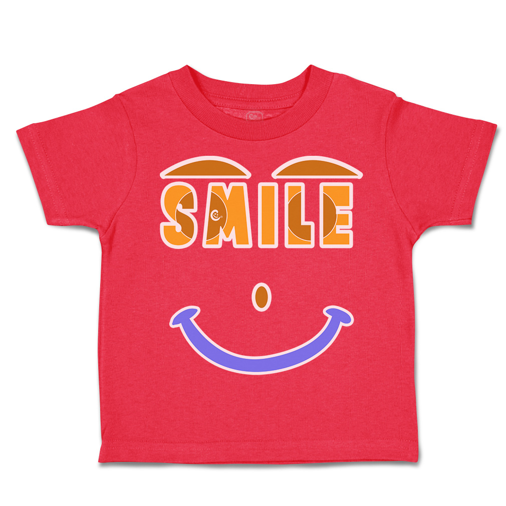 Toddler T-Shirt Smile C Cotton Boy & Girl Clothes Funny Tee - Picture 11 of 14