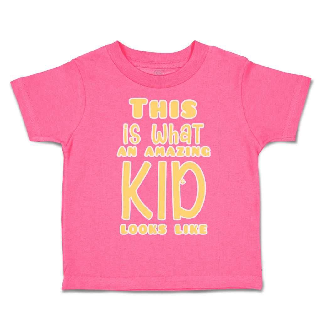 Toddler T-Shirt This Is What An Amazing Kid Looks like Cotton Boy & Girl Clothes - Picture 7 of 14