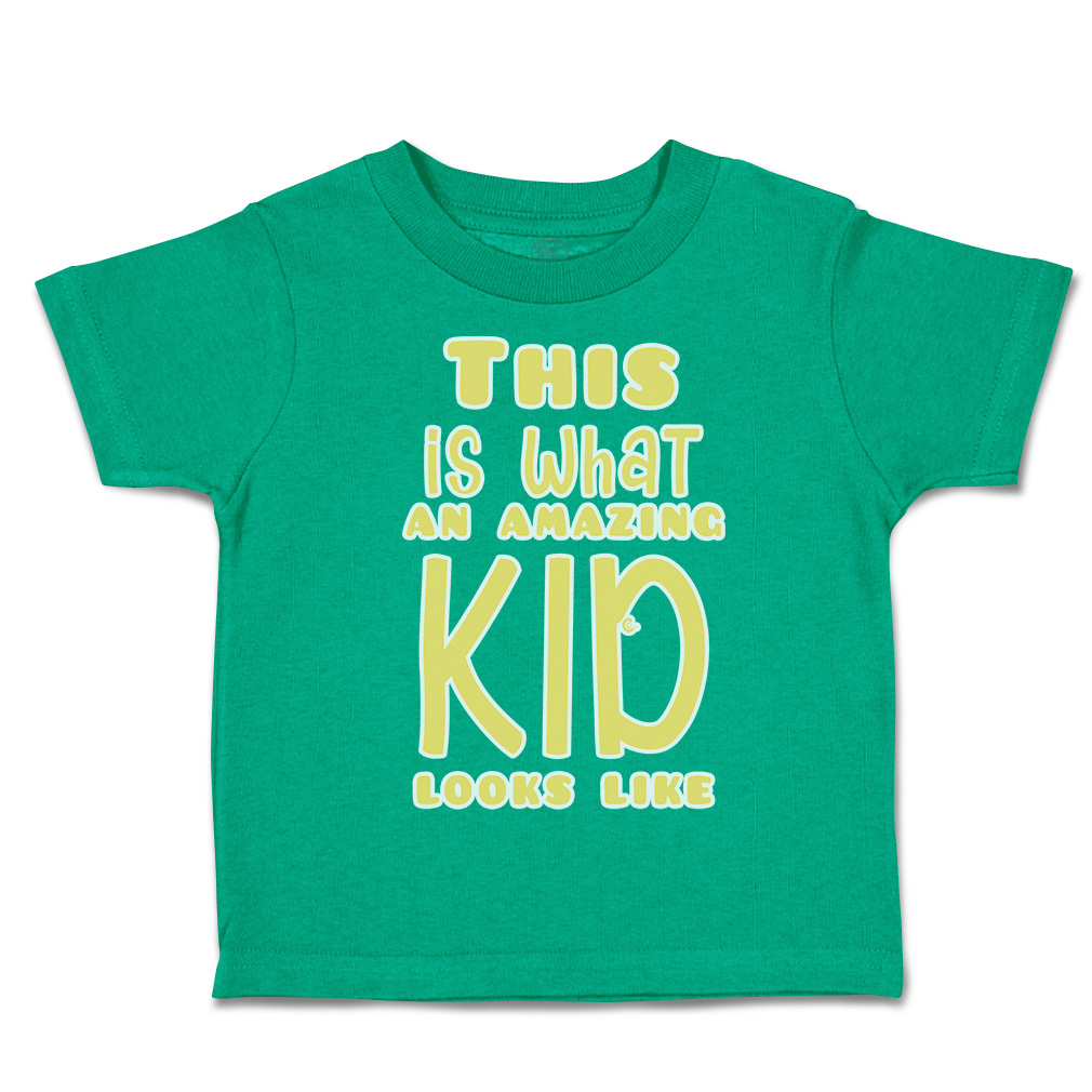 Toddler T-Shirt This Is What An Amazing Kid Looks like Cotton Boy & Girl Clothes - Picture 8 of 14