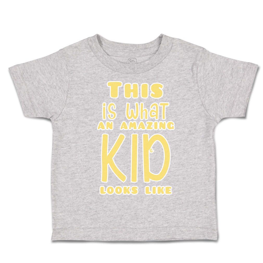 Toddler T-Shirt This Is What An Amazing Kid Looks like Cotton Boy & Girl Clothes - Picture 10 of 14