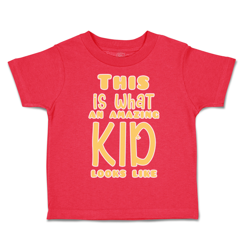 Toddler T-Shirt This Is What An Amazing Kid Looks like Cotton Boy & Girl Clothes - Picture 11 of 14