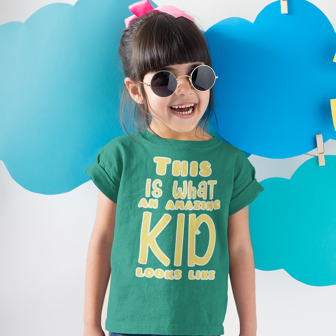 Toddler T-Shirt This Is What An Amazing Kid Looks like Cotton Boy & Girl Clothes - Picture 2 of 14